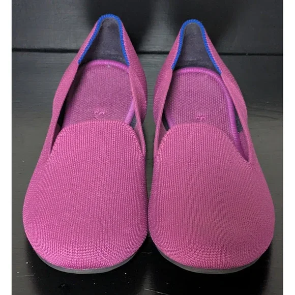 Rothy's Women's Almond Toe Knit Loafer Shoes 8 1/2 Fuchsia - Picture 4 of 9
